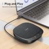 imageAnker PowerConf S330 USB Speakerphone Conference Microphone for Home Office Smart Voice Enhancement Plug and Play 360 Voice Coverage Powerful Sound Desktop PC Speaker Online Meetings