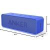 imageAnker Soundcore Upgraded Bluetooth Speaker with IPX5 Waterproof Stereo Sound 24H Playtime Portable Wireless Speaker for iPhone Samsung and More BlackBlue
