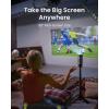 imageNEBULA Capsule Air Google TV Projector Officially Licensed Netflix 720p Smart Mini Projector with WiFi and Bluetooth 2 Hours of Playtime Dolby Digital Ultra Portable for Any SpaceBlack