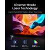 imageNebula Anker Capsule 3 Laser 1080p Smart WiFi Mini Projector Black Portable Projector Dolby Digital Laser Projector Autofocus 120Inch Picture Builtin Battery 25 Hours of Playtime