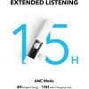 imageSoundcore A30i by Anker Smart Noise Cancelling Earbuds LipstickShaped Stylish Design Tiny Lightweight Comfort Clear Sound IP54 15H Playtime in ANC Mode Wireless Earbuds Bluetooth 54White