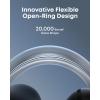 imageSoundcore AeroClip by Anker OpenEar Earbuds ClipOn Headphones Adaptive Comfort Clear Calls with 4 Mics and AI Stable Fit 12mm Drivers for Powerful Bass HiRes OpenRing DesignMidnight