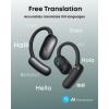 imageSoundcore AeroFit 2 AI Assistant OpenEar Headphones by Anker PressureFree Fit 2X Richer Bass RealTime Translation Earbuds HiRes 35H Playtime IP55Obsidian Black