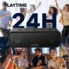 imageSoundcore Anker 3 Portable Bluetooth Speaker  Wireless IPX7 Waterproof 24H Playtime Pure Titanium Diaphragm Drivers PartyCast BassUp Custom EQ App  for Home Shower Outdoor and BeachBlack