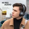 imageSoundcore Anker Life Q20 Hybrid Active Noise Cancelling Headphones Wireless Over Ear Bluetooth Headphones 60H Playtime HiRes Audio Deep Bass Foam Ear Cups Travel Office USBC ChargingBlack