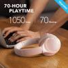 imageSoundcore Anker Life Q20 Hybrid Active Noise Cancelling Headphones Wireless Over Ear Bluetooth Headphones 60H Playtime HiRes Audio Deep Bass Foam Ear Cups Travel Office USBC ChargingPink