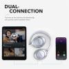 imageSoundcore Anker Life Q20 Hybrid Active Noise Cancelling Headphones Wireless Over Ear Bluetooth Headphones 60H Playtime HiRes Audio Deep Bass Foam Ear Cups Travel Office USBC ChargingSilver