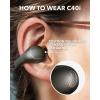 imageSoundcore C40i by Anker OpenEar Earbuds ClipOn Headphones Flexible Joint Design Button Controls Lightweight Comfort Stable Fit with Attachable Ear Grips Expansive Drivers for Clear SoundDark Gray