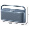 imageSoundcore Motion X600 Portable Bluetooth Speaker with Spatial Audio 50W Sound IPX7 Waterproof Pro EQ AUXin for Home Office Backyard and Bathroom Use BlueBlue Lunar Blue