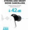 imageSoundcore P30i by Anker Noise Cancelling Earbuds Strong and Smart Noise Cancelling Powerful Bass 45H Playtime 2in1 Case and Phone Stand IP54 Wireless Earbuds Bluetooth 54 BlackWhite