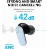 imageSoundcore P30i by Anker Noise Cancelling Earbuds Strong and Smart Noise Cancelling Powerful Bass 45H Playtime 2in1 Case and Phone Stand IP54 Wireless Earbuds Bluetooth 54 BlackBlue