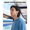 imageSoundcore P40i by Anker Noise Cancelling Wireless Earbuds Adaptive Noise Cancelling to Environments Heavy Bass 60H Playtime 2in1 Case and Phone Stand IPX5 Wireless Charging Bluetooth 53Oat White