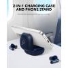 imageSoundcore P40i by Anker Noise Cancelling Wireless Earbuds Adaptive Noise Cancelling to Environments Heavy Bass 60H Playtime 2in1 Case and Phone Stand IPX5 Wireless Charging Bluetooth 53Navy Blue