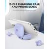 imageSoundcore P40i by Anker Noise Cancelling Wireless Earbuds Adaptive Noise Cancelling to Environments Heavy Bass 60H Playtime 2in1 Case and Phone Stand IPX5 Wireless Charging Bluetooth 53Purple