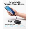 imageSoundcore P41i by Anker Adaptive Noise Cancelling Earbuds with Portable Phone Charger Only for USBC Charging 12H Playtime 192H with Case 6Mic AI Clear Calls IPX5 Wireless Bluetooth EarbudsBlack