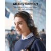 imageSoundcore Space One Pro FlexiCurve OverEar Headphone Adaptive Active Noise Cancelling Headphones Driven by 6 Mics 60H Lossless Audio UltraFast Charging HiRes Wireless Comfortable FitJet Black