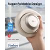 imageSoundcore Space One Pro FlexiCurve OverEar Headphone Adaptive Active Noise Cancelling Headphones Driven by 6 Mics 60H Lossless Audio UltraFast Charging HiRes Wireless Comfortable FitCream White