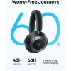 imageSoundcore Space One Pro FlexiCurve OverEar Headphone Adaptive Active Noise Cancelling Headphones Driven by 6 Mics 60H Lossless Audio UltraFast Charging HiRes Wireless Comfortable FitJet Black