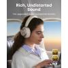 imageSoundcore Space One Pro FlexiCurve OverEar Headphone Adaptive Active Noise Cancelling Headphones Driven by 6 Mics 60H Lossless Audio UltraFast Charging HiRes Wireless Comfortable FitCream White