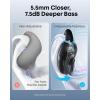 imageSoundcore V40i by Anker OpenEar Headphones Clear Design Lidless Case 4 Adjustable Positions for Every Ear Size Richer Bass IP55 21H Playtime AI Clear Calls Bluetooth 54 App ControlBlack