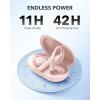 imageSoundcore by Anker AeroFit OpenEar Headphones Ultra Comfort Snug Fit Ergonomic Ear Hook Balanced Sound IPX7 Waterproof 42H PlaytimeSmallEar FriendlyApp ControlClear CallsWireless EarbudsSoft Pink
