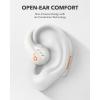 imageSoundcore by Anker AeroFit Pro OpenEar Headphones Ultra Comfort Secure Fit Ergonomic Design Rich Sound with LDAC Bluetooth 53 IP55 WaterResistant 46H Playtime App Control Wireless EarbudsFrost White