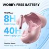 imageSoundcore by Anker Liberty 4 NC Wireless Earbuds 985 Noise Reduction Adaptive Noise Cancelling to Ears and Environment HiRes Sound 50H Battery Wireless Charging Bluetooth 53Pastel Pink