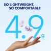 imageSoundcore by Anker Space A40 AutoAdjustable Active Noise Cancelling Wireless Earbuds Reduce Noise by Up to 98 50H Playtime Comfortable Fit App Customization Wireless Charge WhitePurple