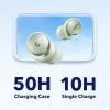 imageSoundcore by Anker Space A40 AutoAdjustable Active Noise Cancelling Wireless Earbuds Reduce Noise by Up to 98 50H Playtime Comfortable Fit App Customization Wireless Charge WhiteGreen