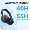 imageSoundcore by Anker Space One Active Noise Cancelling Headphones 2X Stronger Voice Reduction 40H ANC Playtime App Control LDAC HiRes Wireless Audio Comfortable Fit Clear Calls Bluetooth 53Abyss Black
