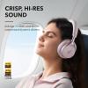 imageSoundcore by Anker Space One Active Noise Cancelling Headphones 2X Stronger Voice Reduction 40H ANC Playtime App Control LDAC HiRes Wireless Audio Comfortable Fit Clear Calls Bluetooth 53Cloud Pink