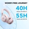 imageSoundcore by Anker Space One Active Noise Cancelling Headphones 2X Stronger Voice Reduction 40H ANC Playtime App Control LDAC HiRes Wireless Audio Comfortable Fit Clear Calls Bluetooth 53Cloud Pink