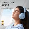 imageSoundcore by Anker Space One Active Noise Cancelling Headphones 2X Stronger Voice Reduction 40H ANC Playtime App Control LDAC HiRes Wireless Audio Comfortable Fit Clear Calls Bluetooth 53Sky Blue