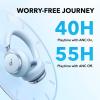 imageSoundcore by Anker Space One Active Noise Cancelling Headphones 2X Stronger Voice Reduction 40H ANC Playtime App Control LDAC HiRes Wireless Audio Comfortable Fit Clear Calls Bluetooth 53Sky Blue