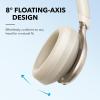 imageSoundcore by Anker Space One Active Noise Cancelling Headphones 2X Stronger Voice Reduction 40H ANC Playtime App Control LDAC HiRes Wireless Audio Comfortable Fit Clear Calls Bluetooth 53Latte Cream