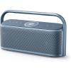 imageSoundcore Motion X600 Portable Bluetooth Speaker with Spatial Audio 50W Sound IPX7 Waterproof Pro EQ AUXin for Home Office Backyard and Bathroom Use BlueBlue Lunar Blue