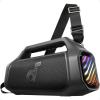 imagesoundcore Boom 2 Plus By Anker Outdoor Speaker 140W 22 Channel BassUp 20 20H Playtime Fast Charge IPX7 Waterproof RGB Lights Power Bank Bluetooth 53 Portable for Outdoors Camping BeachBlack