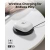 imagesoundcore AeroFit 2 by Anker OpenEar Headphones Translation Earbuds Real Time 4 Adjustable Positions for Every Ear Size 2x Richer Bass HiRes 42H Playtime IP55AI Clear CallsWireless ChargingWhite