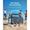 imagesoundcore Boom 2 By Anker Outdoor Speaker 80W Subwoofer BassUp 20 24H Playtime IPX7 Waterproof Floatable RGB Lights USBC Custom EQ Bluetooth 53 Portable for Camping Beach and BackyardBlue
