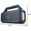 imagesoundcore Boom 2 By Anker Outdoor Speaker 80W Subwoofer BassUp 20 24H Playtime IPX7 Waterproof Floatable RGB Lights USBC Custom EQ Bluetooth 53 Portable for Camping Beach and BackyardBlue