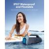 imagesoundcore Boom 2 Plus By Anker Outdoor Speaker 140W 22 Channel BassUp 20 20H Playtime Fast Charge IPX7 Waterproof RGB Lights Power Bank Bluetooth 53 Portable for Outdoors Camping BeachBlue