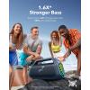 imagesoundcore Boom 2 Plus By Anker Outdoor Speaker 140W 22 Channel BassUp 20 20H Playtime Fast Charge IPX7 Waterproof RGB Lights Power Bank Bluetooth 53 Portable for Outdoors Camping BeachBlue