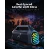 imagesoundcore Boom 2 Plus By Anker Outdoor Speaker 140W 22 Channel BassUp 20 20H Playtime Fast Charge IPX7 Waterproof RGB Lights Power Bank Bluetooth 53 Portable for Outdoors Camping BeachBlue