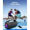 imagesoundcore Boom 2 Plus By Anker Outdoor Speaker 140W 22 Channel BassUp 20 20H Playtime Fast Charge IPX7 Waterproof RGB Lights Power Bank Bluetooth 53 Portable for Outdoors Camping BeachBlack