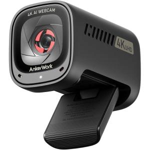 imageAnker AnkerWork C310 Webcam 4K Webcam 12 Megapixel AI Auto Focus AI Framing AI Noise Canceling Mic Builtin Privacy Cover and Adjustable FOV 1080p60FPS HDR for Video Calls and Livestreams