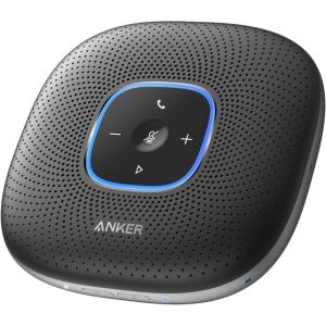 imageAnker PowerConf Speakerphone Zoom Certified Conference Speaker with 6 Mics 360 Enhanced Voice Pickup 24H Call Time Bluetooth 53 USB C Compatible with Leading Platforms for Personal WorkspacesBlack
