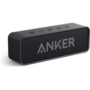 imageAnker Soundcore Upgraded Bluetooth Speaker with IPX5 Waterproof Stereo Sound 24H Playtime Portable Wireless Speaker for iPhone Samsung and More BlackBlack