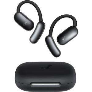 imageSoundcore AeroFit 2 AI Assistant OpenEar Headphones by Anker PressureFree Fit 2X Richer Bass RealTime Translation Earbuds HiRes 35H Playtime IP55Obsidian Black