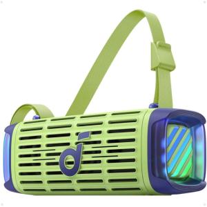 imageSoundcore Boom 3i by Anker Compact Outdoor Speaker IP68 Waterproof Floating Playback SaltwaterResistant BassUp 20 50W Portable Speaker Bluetooth 53 16H TWS KayakFishingCampingBlueGreen