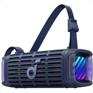imageSoundcore Boom 3i by Anker Compact Outdoor Speaker IP68 Waterproof Floating Playback SaltwaterResistant BassUp 20 50W Portable Speaker Bluetooth 53 16H TWS KayakFishingCampingBlueBlue
